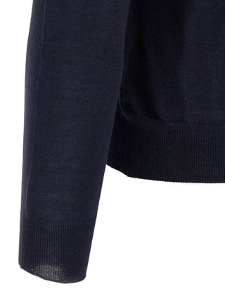 Blue Wool Cardigan