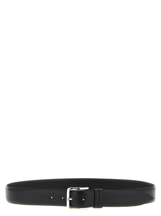 Black Leather Regular Belt