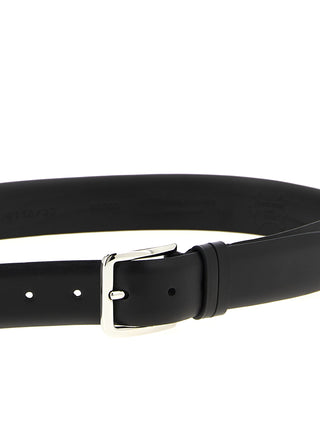 Black Leather Regular Belt