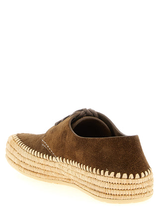 Brown Calfskin Espadrilles