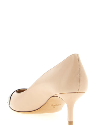Multicolor Goatskin Mid Heel Pumps