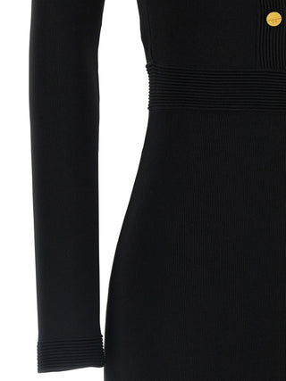 Black Viscose Long Dress