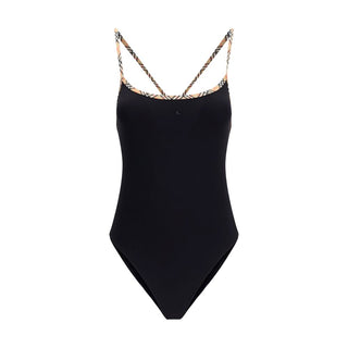 Black Polyamide One-Piece Swimsuit