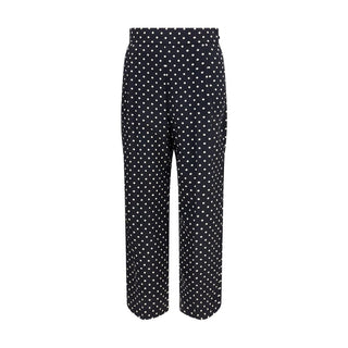 Black Silk Cropped Pants