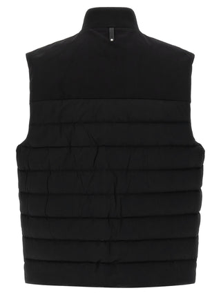 Chaqueta sin mangas de nailon negro
