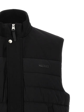 Chaqueta sin mangas de nailon negro