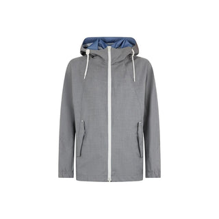 Gray Virgin Wool Shell Jacket