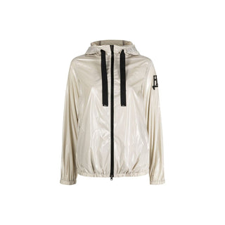 Chaqueta shell de poliamida beige  