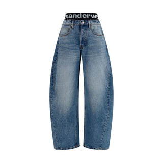 Blue Cotton Relaxed Fit Jeans