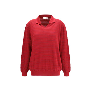 Sudadera de algodón burdeos
