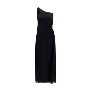 Vestido de cóctel negro de poliamida