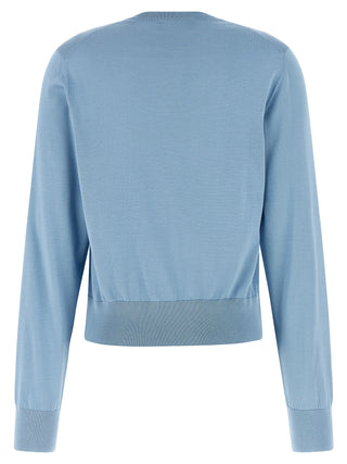 Blue Silk Cardigan