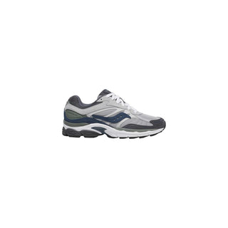 Gray Synthetic Athletic Sneakers