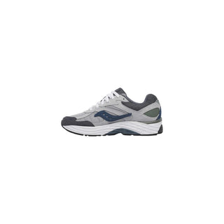 Gray Synthetic Athletic Sneakers