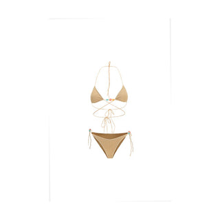 Bikini dorado de poliamida