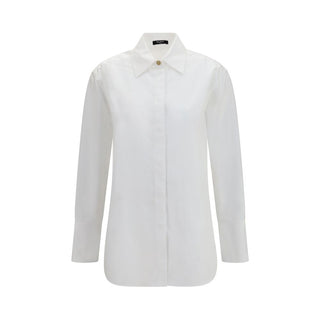 Camisa de vestir blanca de algodón