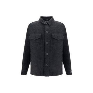 Black Cotton Shell Jacket
