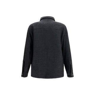 Black Cotton Shell Jacket