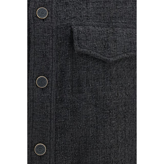 Black Cotton Shell Jacket