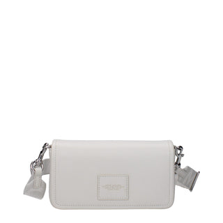 Bolso bandolera de cuero blanco  