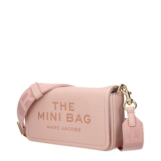 Pink Leather Crossbody Bag