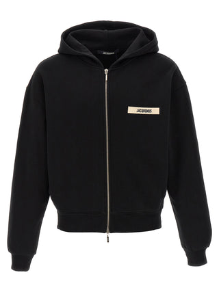 Sudadera de algodón negro
