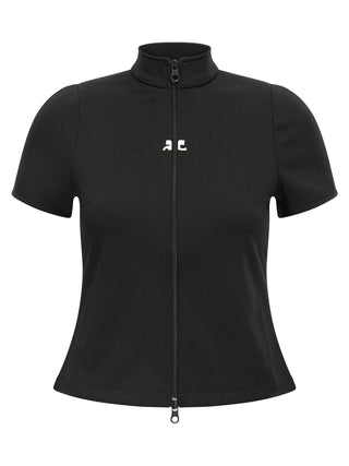 Black Polyester Top