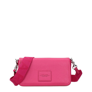 Pink Leather Crossbody Bag