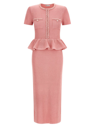 Multicolor Polyester Midi Dress