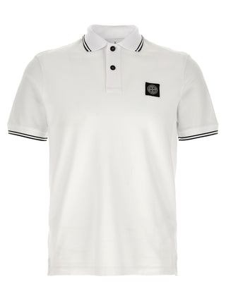 White Cotton Polo Shirt