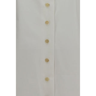 Camisa de vestir blanca de algodón