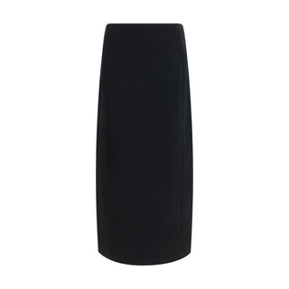 Black Acetate Long Skirt