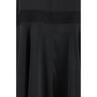 Black Silk Casual Dress
