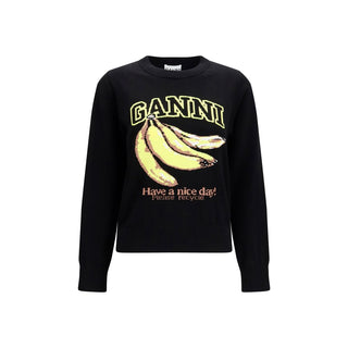 Black Cotton Sweatshirt