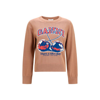 Beige Cotton Sweatshirt