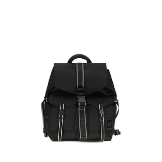 Black Recycled Polyamide Backpack