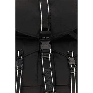 Black Recycled Polyamide Backpack