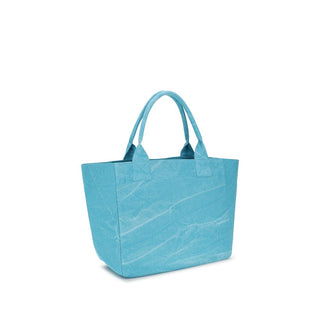 Blue Recycled Cotton Shoulder Bag