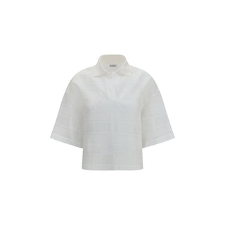 White Cotton Polo Shirt