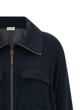 Blue Cotton Bomber