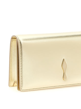 Gold Lambskin Clutch Bag