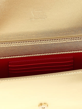 Gold Lambskin Clutch Bag