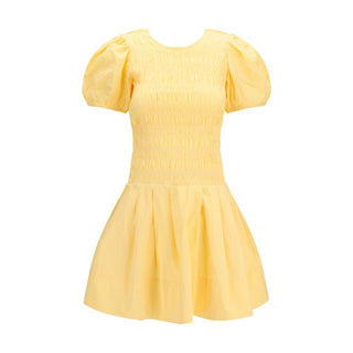 Vestido casual bicolor de algodón