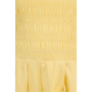 Vestido casual bicolor de algodón