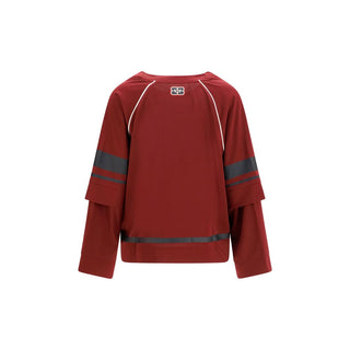 Ropa deportiva de poliéster burdeos