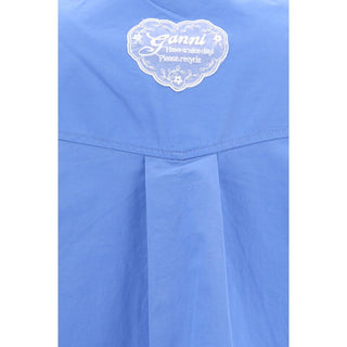 Blue Cotton Pattern Shirt
