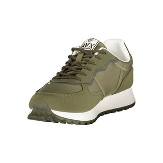 Verde Polyurethane Uomo Sneaker