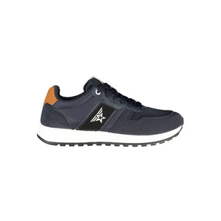 Blue Polyurethane Men's Sneaker