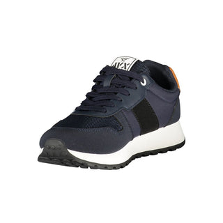 Blue Polyurethane Men's Sneaker