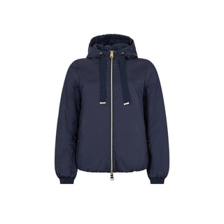 Blue Polyamide Full-Length Jacket